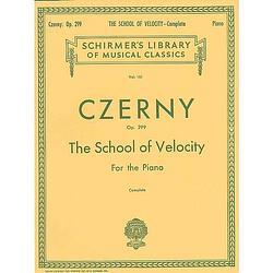 Foto van G. schirmer - carl czerny: the school of velocity voor piano