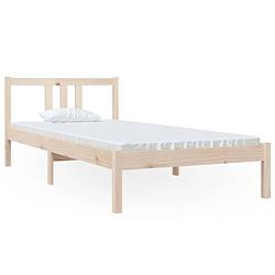 Foto van The living store bedframe grenenhout - eenpersoonsbed 90x200 cm - stabiel en comfortabel