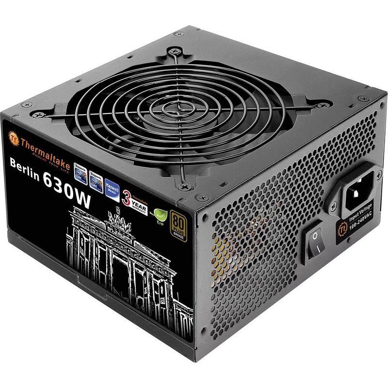 Foto van Thermaltake berlin pc netvoeding 630 w atx 80 plus bronze