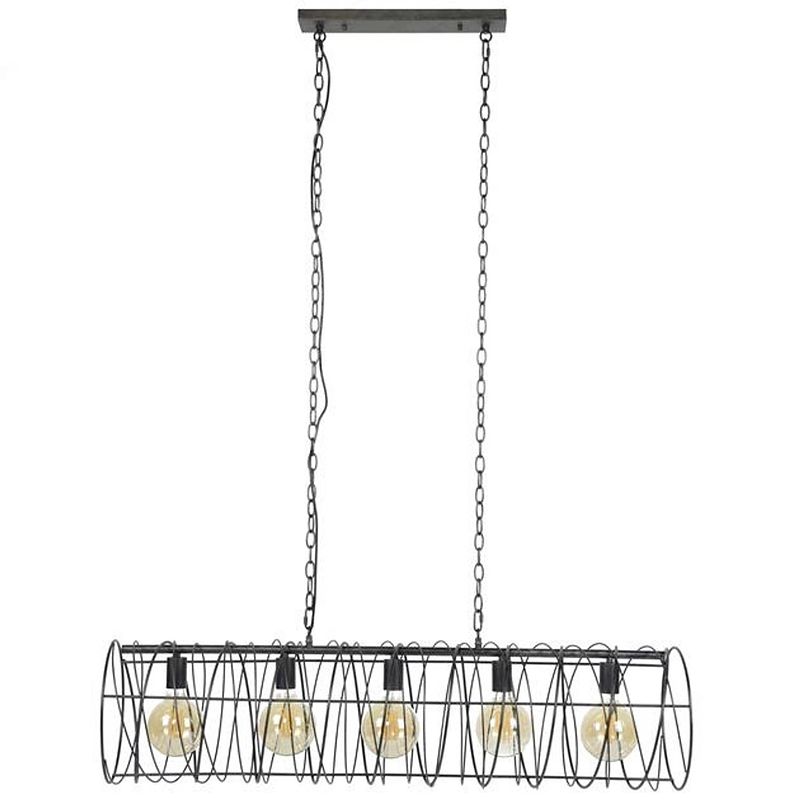 Foto van Dimehouse industriële hanglamp - selin - 28 cm - spiraal - rond