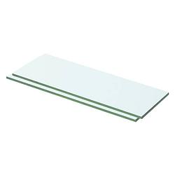 Foto van Vidaxl schappen 2 st 50x12 cm glas transparant