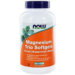 Foto van Now magnesium trio softgels