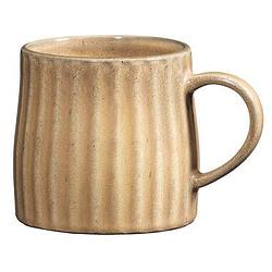 Foto van Mok met oor mila - beige - stoneware - 340 ml - leen bakker