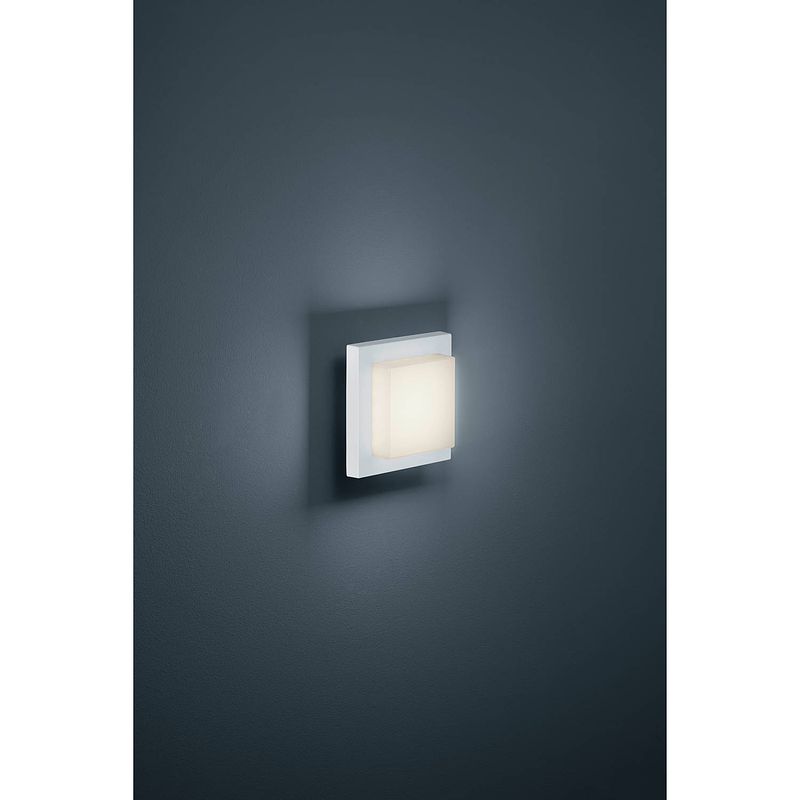 Foto van Moderne wandlamp hondo - metaal - wit