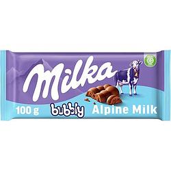 Foto van Milka bubbly alpenmelk 100g bij jumbo