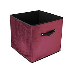 Foto van Gusta opbergbox opvouwbaar 34x34x32cm bordeaux