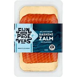 Foto van Jumbo atlantische sashimi zalm in plakken 150g