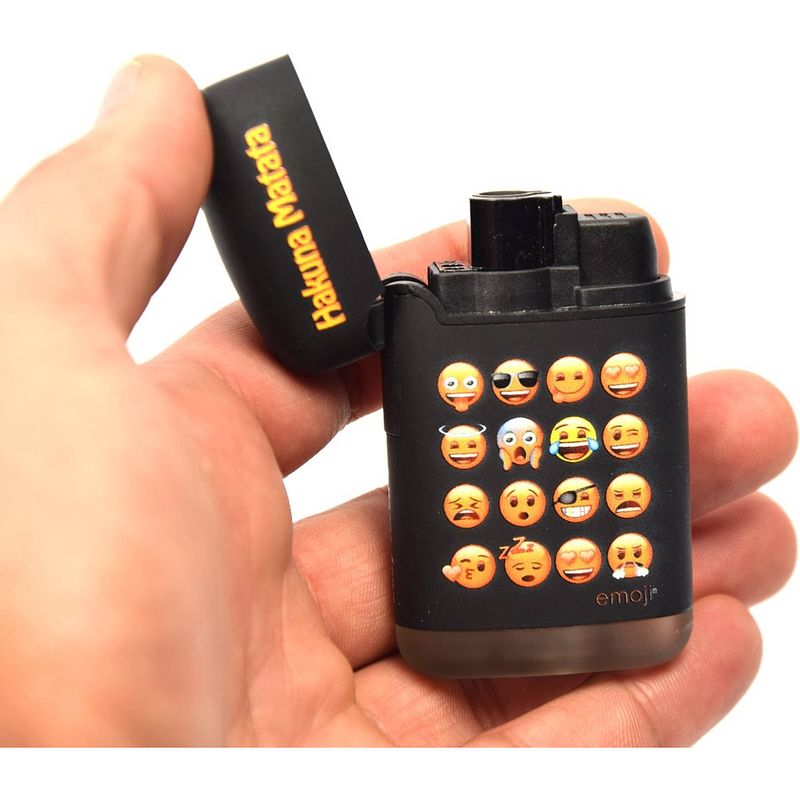 Foto van Aansteker vonk - aansteker met windproof - elektronische aansteker - aansteker vonk - emoji - emoji lighter