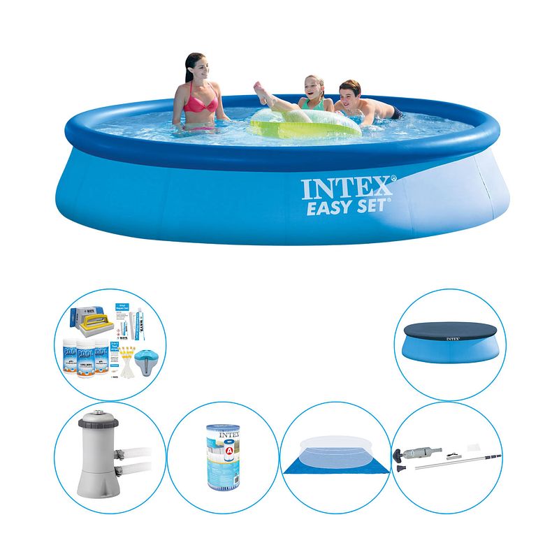 Foto van Zwembad super deal - intex easy set rond 396x84 cm