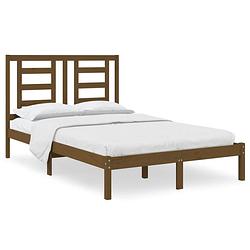 Foto van Vidaxl bedframe massief grenenhout honingbruin 120x200 cm