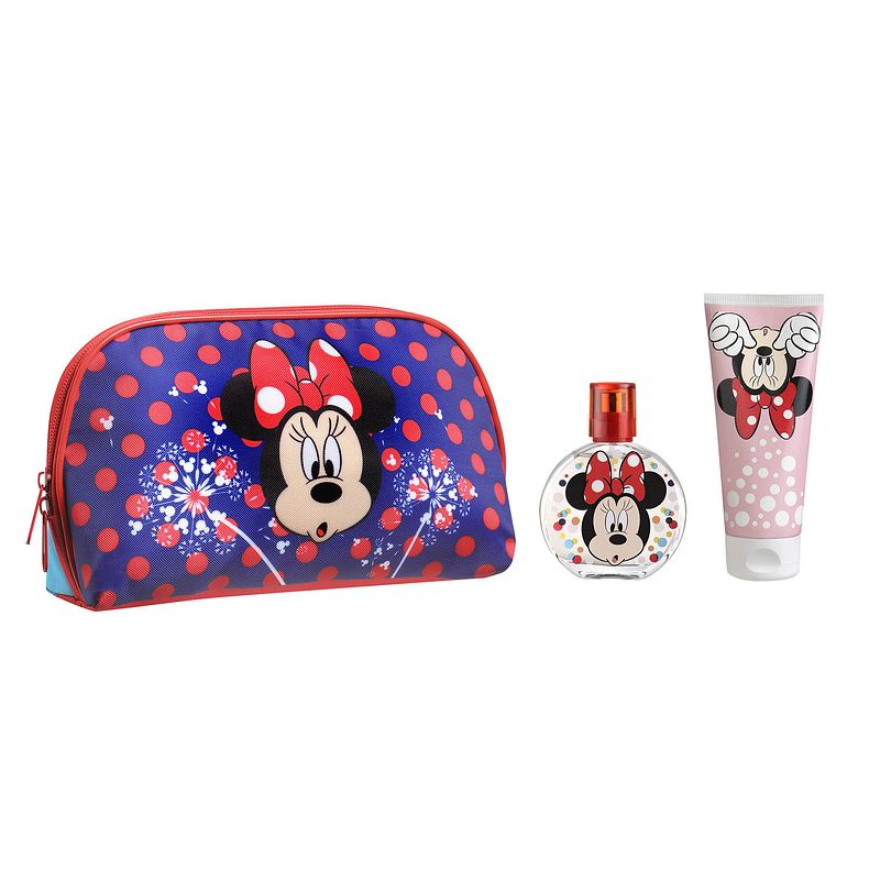 Foto van Minnie mouse geschenkset - eau de toilette 50 ml & douchegel 100 ml - met toilettas