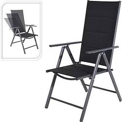 Foto van Relaxwonen - tuinstoel - relaxstoel - kampeerstoel - stoel voor buiten - aluminium - 7 standen - set van 2 stuks