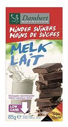 Foto van Damhert minder suikers chocoladetablet melk