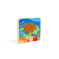 Foto van Bigjigs levenscyclus puzzel zeeschildpad