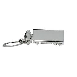 Foto van Banzaa metalen truck /vrachtwagen sleutelhanger - zilver