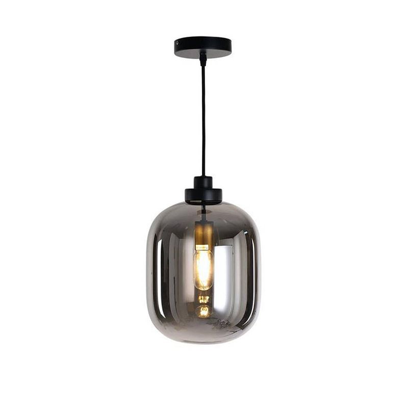 Foto van Bronx71 hanglamp smoke 30 cm 1-lichts glas.