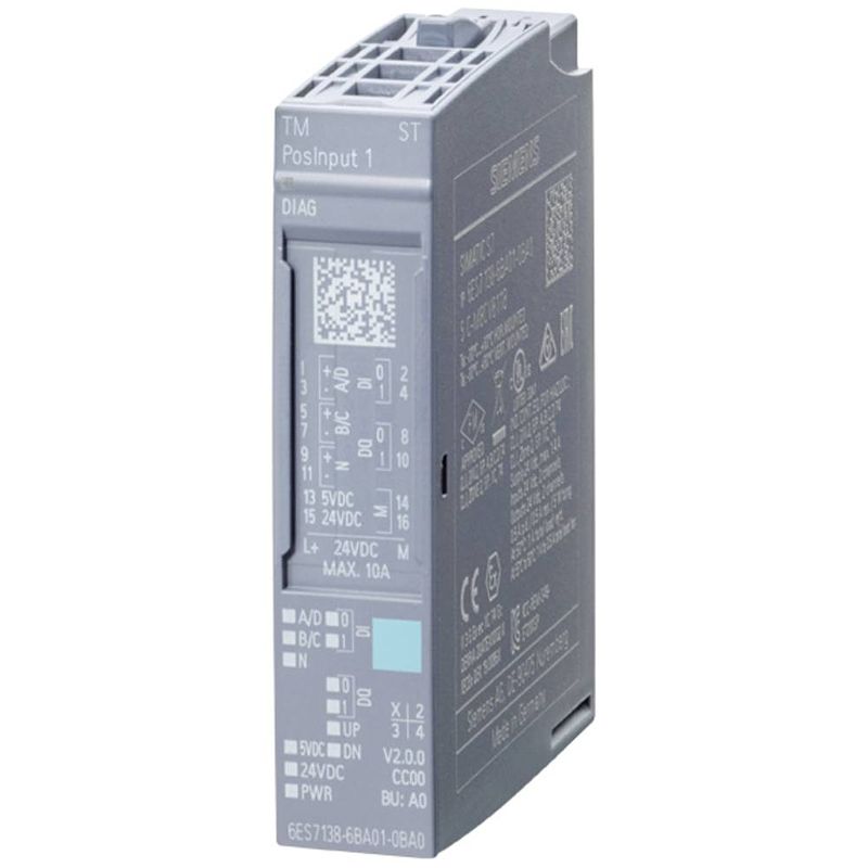 Foto van Siemens 6es7138-6ba01-0ba0 plc-uitbreidingsmodule