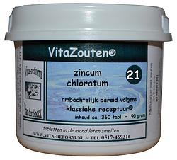 Foto van Vita reform vitazouten nr. 21 zincum chloratum muriaticum 360st
