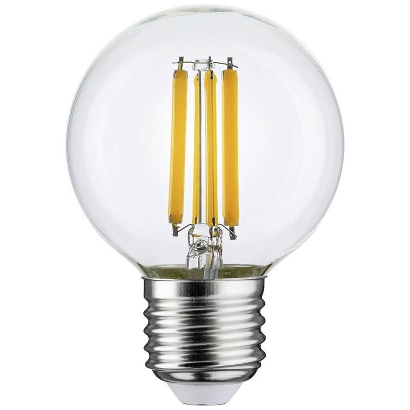 Foto van Paulmann 28987 led-lamp energielabel e (a - g) e27 globe (mini) 7 w warmwit (ø x h) 60 mm x 87 mm 1 stuk(s)