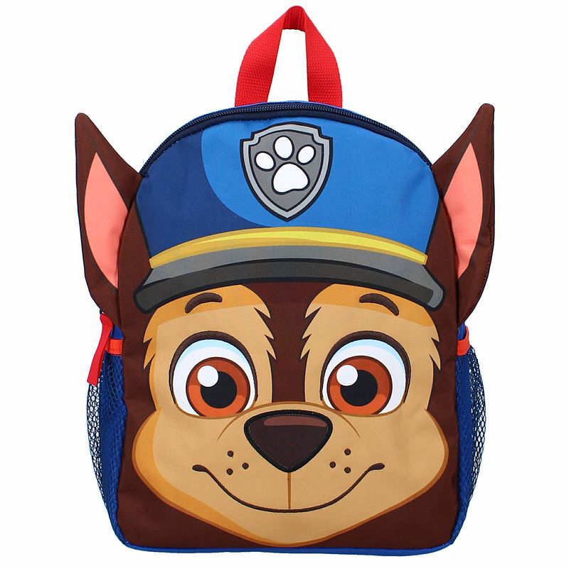 Foto van Paw patrol chase school rugtas/rugzak voor peuters/kleuters/kinderen 32 cm - rugzak - kind