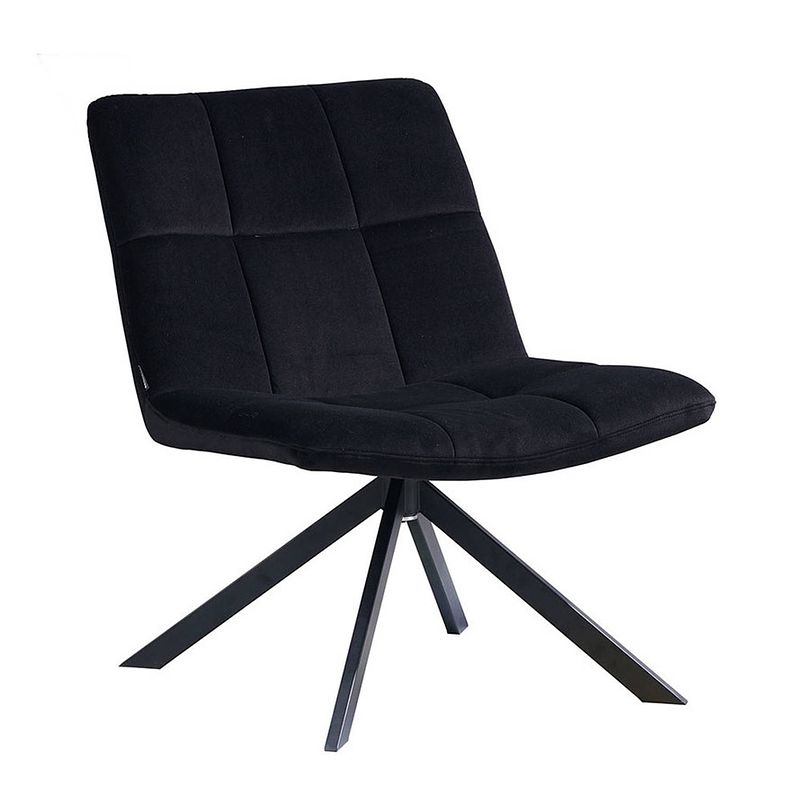 Foto van Bronx71 velvet fauteuil eevi zwart.