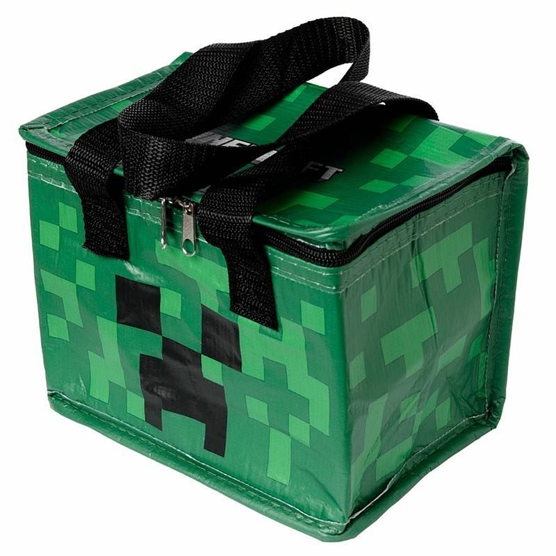 Foto van Kleine lunch koeltas - minecraft print - 21 x 15 x 14 cm - 4,4 liter - koeltas