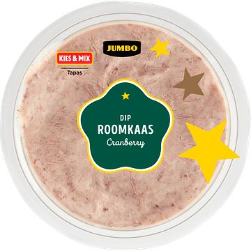 Foto van Jumbo dip roomkaas cranberry 100g aanbieding bij jumbo | diverse soorten