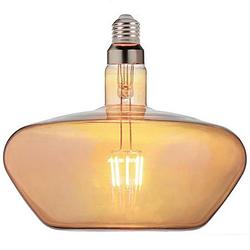 Foto van Led lamp - design - gonza - e27 fitting - amber - 8w - warm wit 2200k