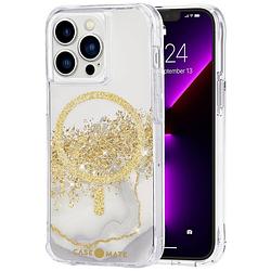 Foto van Case-mate karat marble backcover apple iphone 13 pro glittereffect, transparant