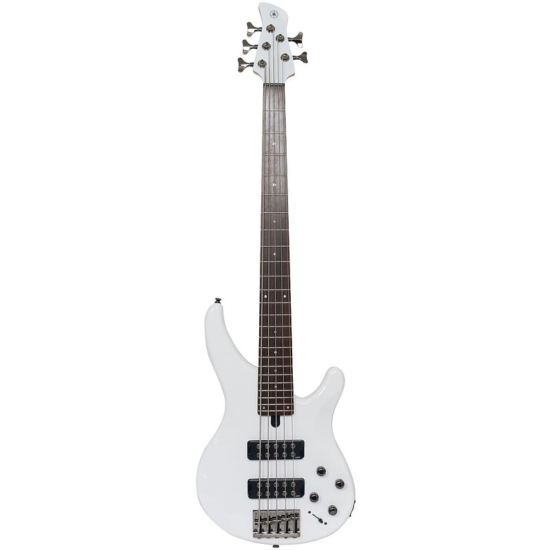 Foto van Yamaha trbx305 white 5-snarige elektrische basgitaar