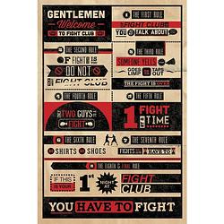 Foto van Pyramid fight club infographic poster 61x91,5cm