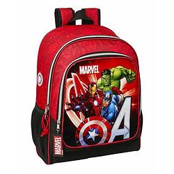 Foto van Schoolrugzak the avengers 612279522 zwart rood 32 x 42 x 14 cm (32 x 42 x 14 cm)