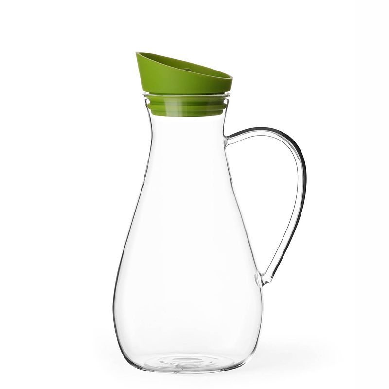 Foto van Viva karaf infusion 1,5 liter glas transparant/groen
