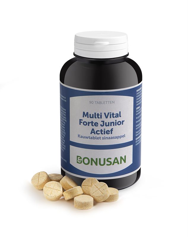 Foto van Bonusan multi vital forte junior actief tabletten 90st