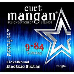 Foto van Curt mangan nickel wound 9-84 snarenset voor 8-snarige elektrische gitaar