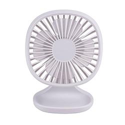 Foto van Lifetime air mini usb ventilator - tafelventilator - 3 snelheden - compact en draagbaar - kunststof - wit