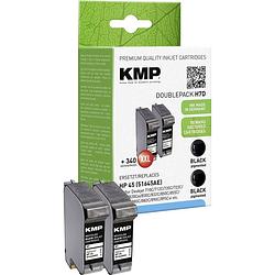 Foto van Kmp inkt vervangt hp 45 compatibel 2-pack zwart h7d 0927,4021