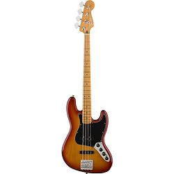 Foto van Fender player plus jazz bass mn sienna sunburst elektrische basgitaar met gigbag