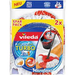 Foto van Vileda turbo easy wring & clean mop reservekop set van 2 stuks
