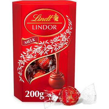 Foto van Lindt lindor melkchocolade bonbons 200g bij jumbo