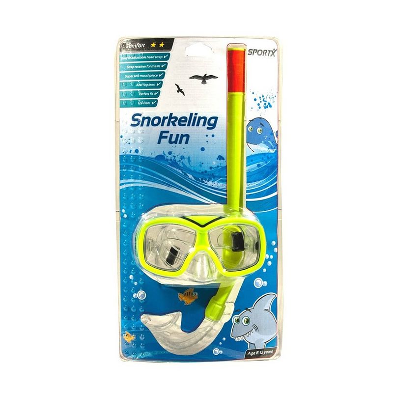 Foto van Sportx snorkelset comfort junior geel