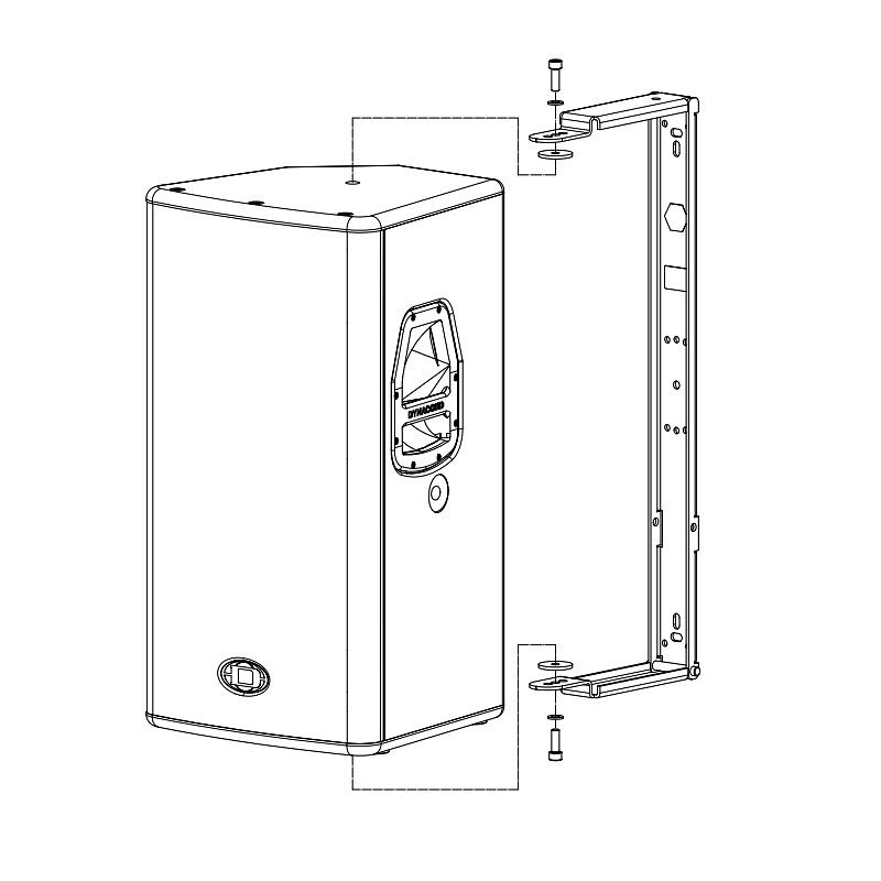 Foto van Dynacord mb 152 umh muurbeugel voor vl152 luidspreker