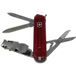 Foto van Victorinox nail clip 580 0.6463.t zwitsers zakmes aantal functies: 8 robijn-rood