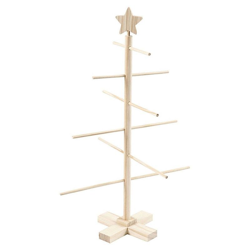 Foto van Creativ company houten kinder kerstboom, 60cm