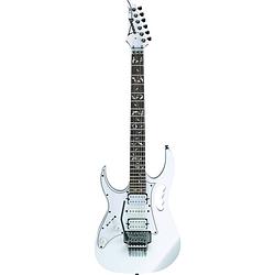 Foto van Ibanez jemjrl-wh white linkshandige elektrische gitaar