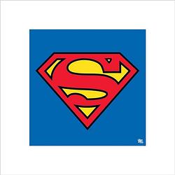 Foto van Pyramid superman classic logo kunstdruk 40x40cm