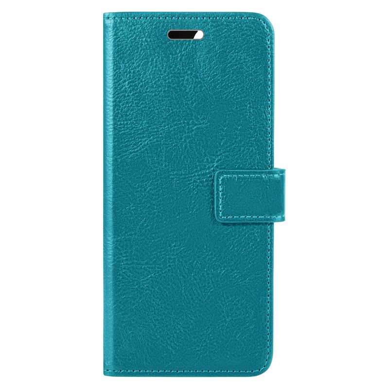 Foto van Basey xiaomi 12 hoesje bookcase hoes flip case book cover - xiaomi 12 hoes book case hoesje - turquoise