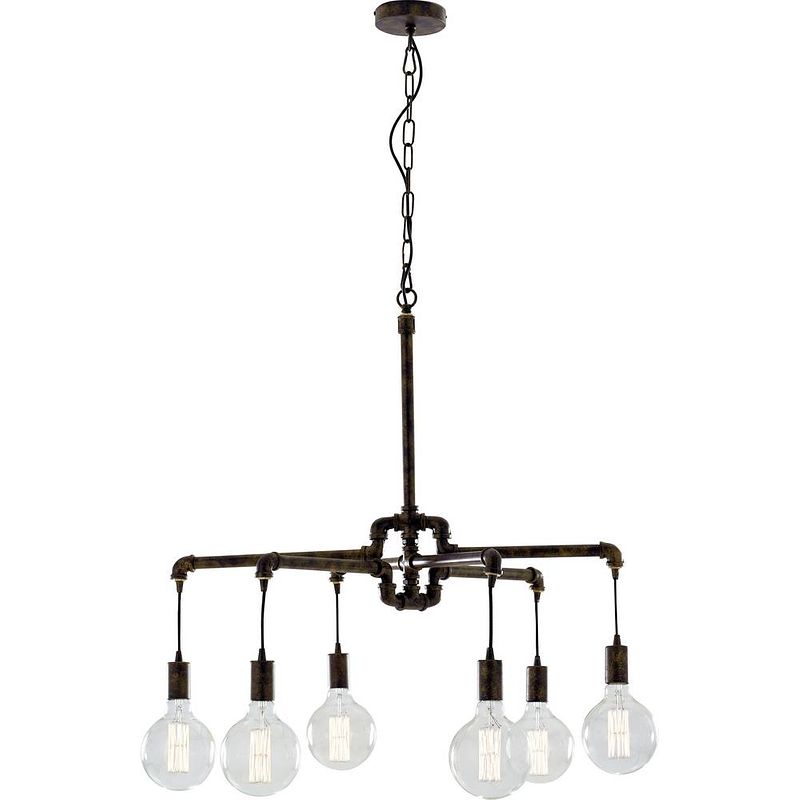 Foto van Eco-light i-amarcord-s6 i-amarcord-s6 hanglamp e27 roest, bruin