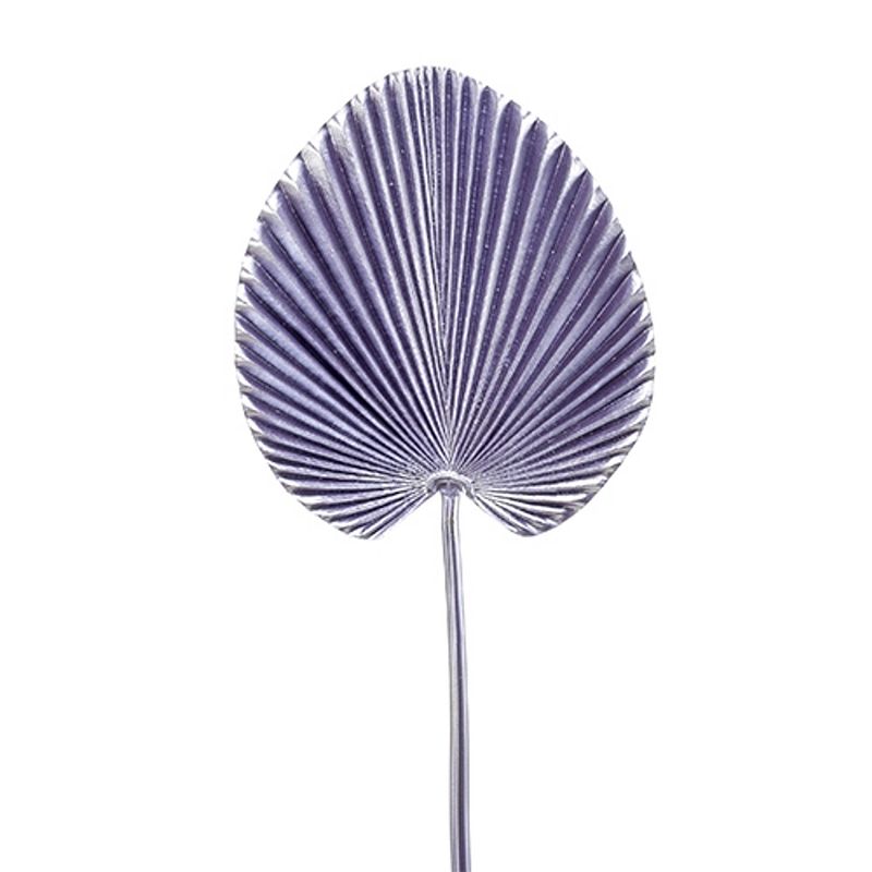 Foto van Kunsttak palm leaf foam lt purple 75 cm