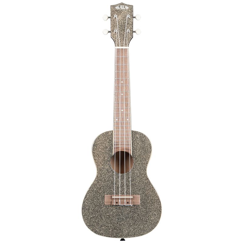 Foto van Kala ka-sprk-gold sparkle series stardust gold concert ukelele met gigbag